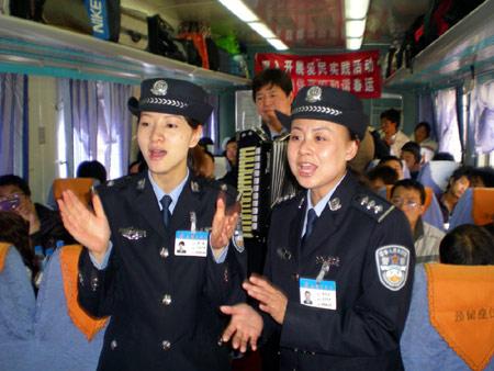 乘警岗位学员风采