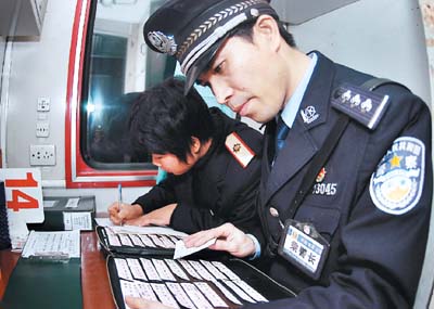 乘警岗位学员风采